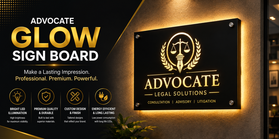 Advocate Glow Sign Board